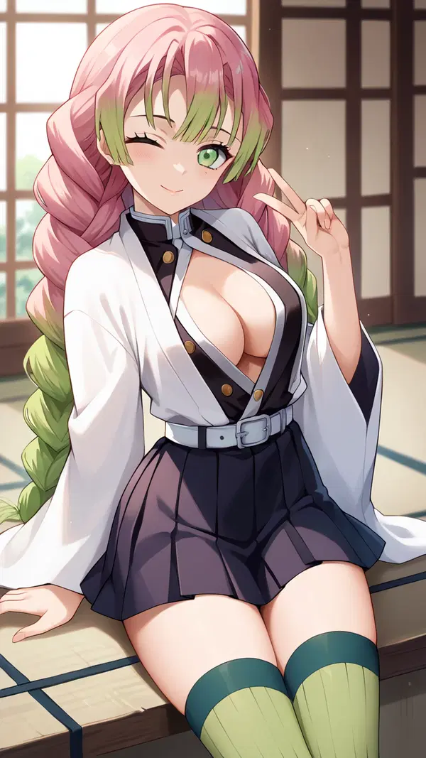 mitsuri nude - The Reverie That Opened in Shadow - AI generated portrait image in 1080x1920 resolution by @anon