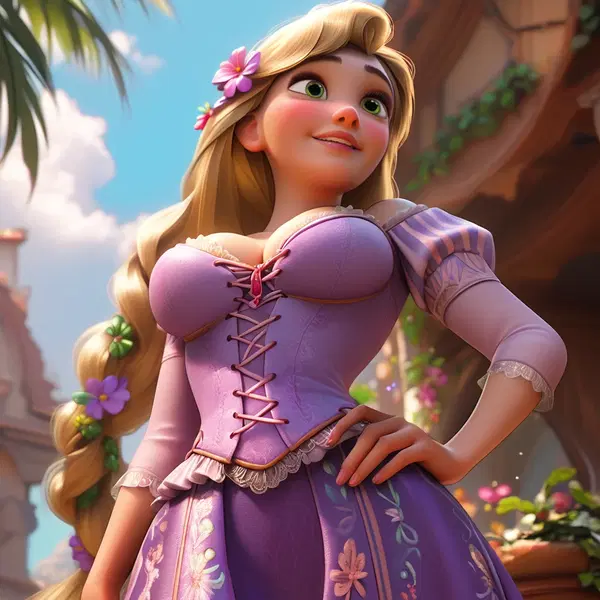 disney princess ai art - Heat Wrapped Around Every Thought - AI generated square image in 1080x1080 resolution by @anon