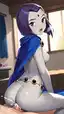 rule 34 starfire and raven - The Current That Felt Too Close to Name - AI generated portrait image in 1080x1920 resolution by @anon