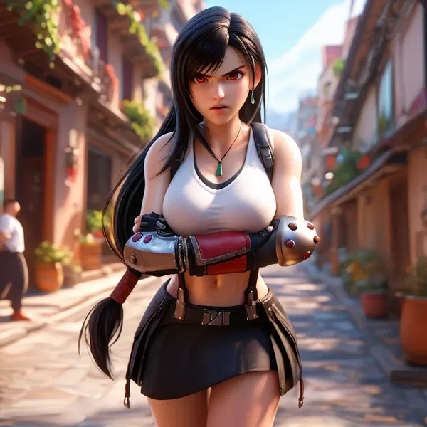 tifa lockhart creampie - The Edge That Kept Coming Back - AI generated square image in 1080x1080 resolution by @anon