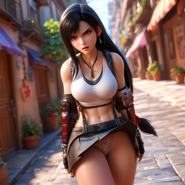 tifa lockhart bondage - Ache That Grows With Every Breath - AI generated square image in 1080x1080 resolution by @anon