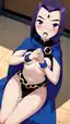 teen titans go comic sex - Fire That Refuses to Be Tamed - AI generated portrait image in 1080x1920 resolution by @anon