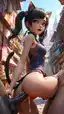 cartoon big booty porn - My Echo in the Darkest Hour - AI generated portrait image in 1080x1920 resolution by Anonymous Creator