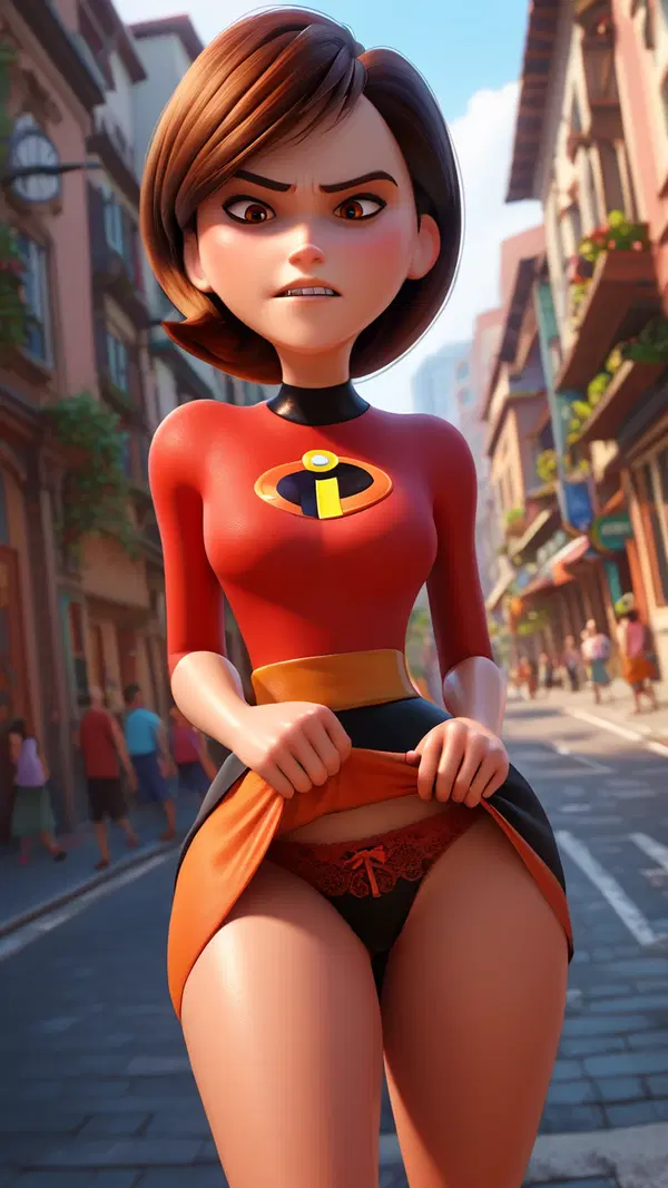 elastigirl nue - The Temptation That Refused to Fade - AI generated portrait image in 1080x1920 resolution by @anon