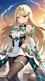 pyra mythra r34 - A Friction That Wrote Itself in Smoke - AI generated portrait image in 1080x1920 resolution by Anonymous Creator