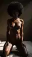 ai nude black girls - The Kind of Want That Needs No Excuse - AI generated portrait image in 1080x1920 resolution by Anonymous Creator