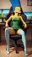 simpsons golden naked oats - Nights That Exist Only for This - AI generated portrait image in 1080x1920 resolution by @anon