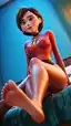 violet parr & helen parr - the fitting room - The Spell That Changed Shape in the Dark - AI generated portrait image in 1080x1920 resolution by @anon
