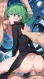 tatsumaki vs saitama manga - A Shiver That Left No Easy Exit - AI generated portrait image in 1080x1920 resolution by @anon