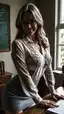 ai chat roleplay sex - The Quiet Before Night - AI generated portrait image in 1080x1920 resolution by @anon