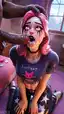 jules fortnite porn - A Midnight That Burned Without Sound - AI generated portrait image in 1080x1920 resolution by @anon