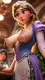 ai rapunzel porn - When the Dark Calls It Promise - AI generated portrait image in 1080x1920 resolution by @anon