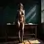 erotic smut ai - A Flame That Turned Softly Dangerous - AI generated square image in 1080x1080 resolution by @anon