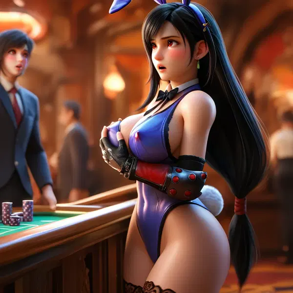 art tifa lockhart - The Danger That Carried Too Much Heat - AI generated square image in 1080x1080 resolution by @anon