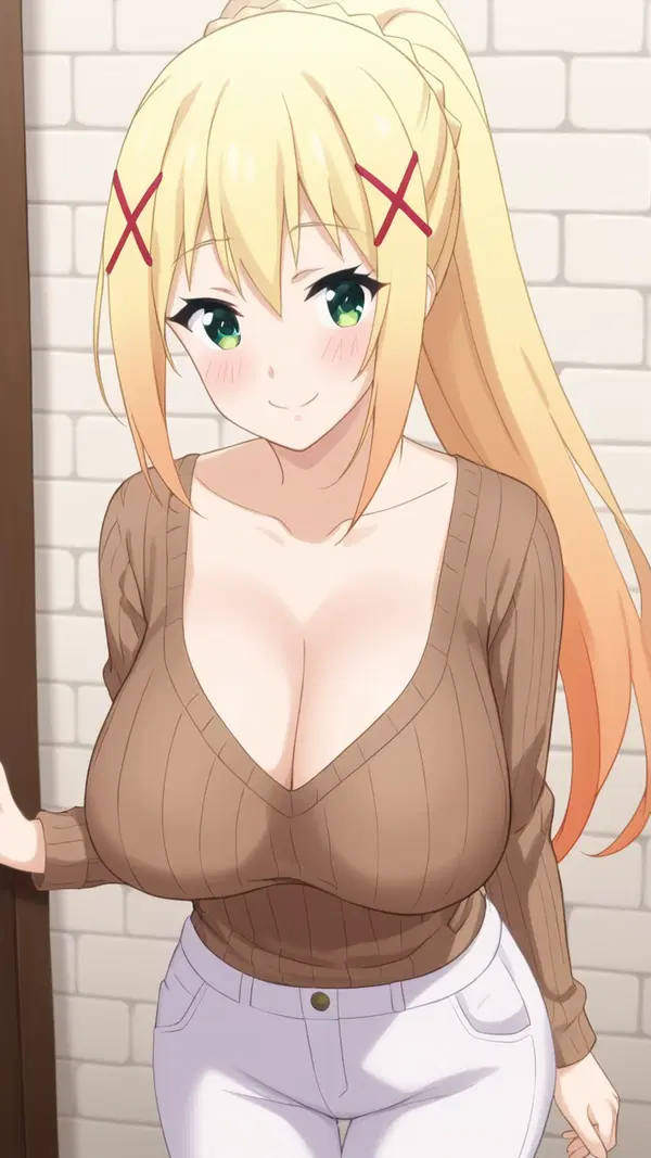 konosuba hentai anal - The Temptation That Refused to Fade - AI generated portrait image in 1080x1920 resolution by @anon