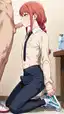 makima anime hentai - Longing That Lives in the Dark - AI generated portrait image in 1080x1920 resolution by @anon
