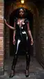 ebony naked porn - This Tremor With No Easy Exit - AI generated portrait image in 1080x1920 resolution by @anon