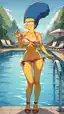 die simpsons porn - A Burn That Turned Into Weather - AI generated portrait image in 1080x1920 resolution by @anon