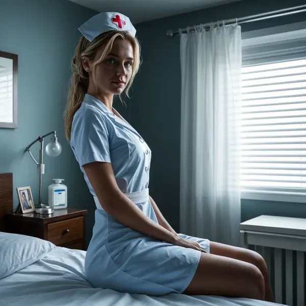 ai nurse robot - Desire That Does Not Ask Permission - AI generated square image in 1080x1080 resolution by @anon