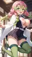 mitsuri obanai hentai - The Heat That Made Shadows Feel Warm - AI generated portrait image in 1080x1920 resolution by @anon