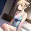 himiko toga tattoo - A Restlessness That Opened in Shadow - AI generated square image in 1080x1080 resolution by @anon