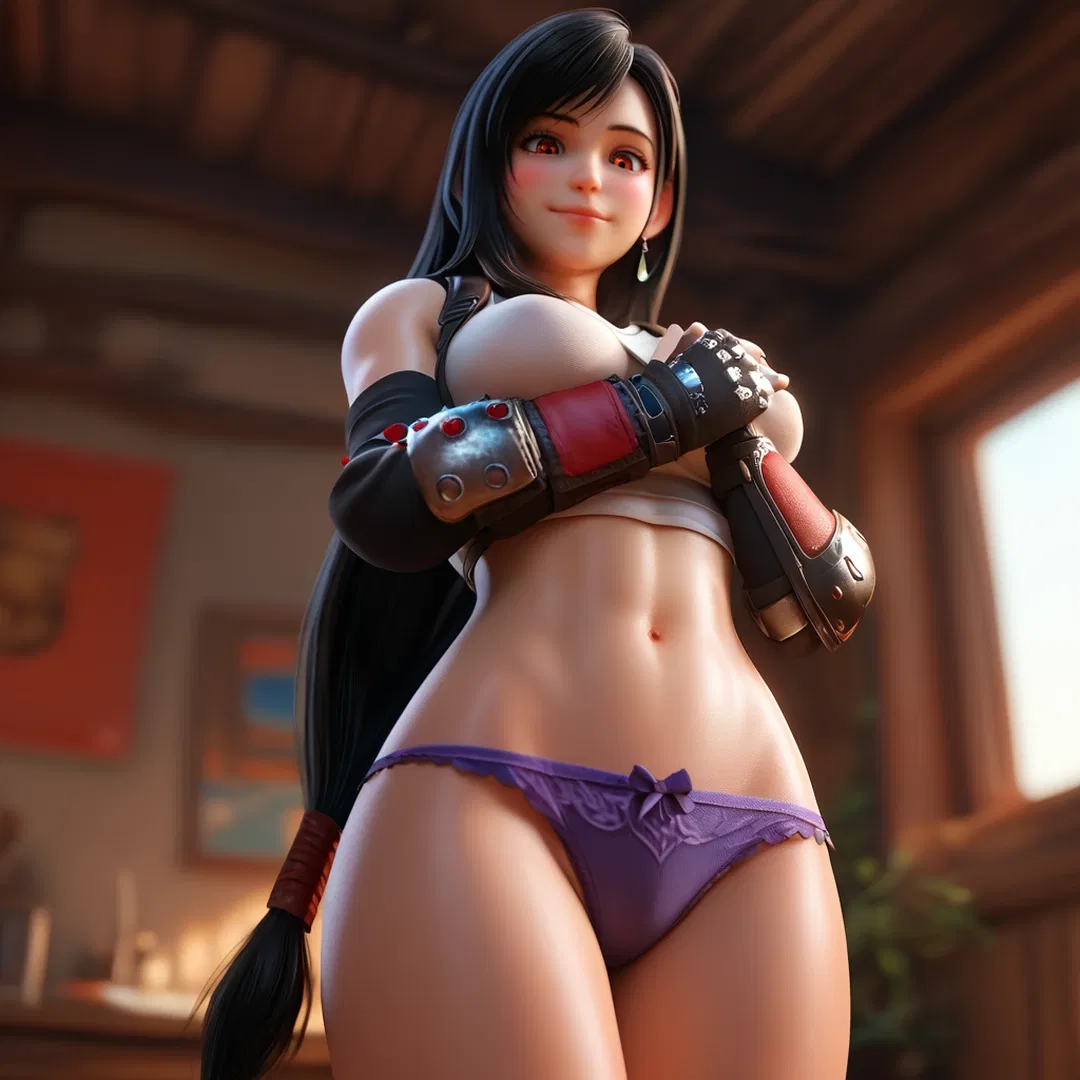 tifa lockhart 3d model - An Afterglow That Turned the Key
