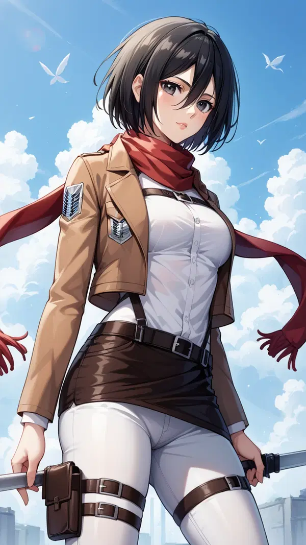 hentai attack on titan cosplay - The Yearning That Wrote Itself in Smoke - AI generated portrait image in 1080x1920 resolution by @anon