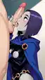 raven thickness porn - A Silence That Felt Like Falling - AI generated portrait image in 1080x1920 resolution by @anon