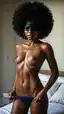 thick curvy ebony - The Moonlight That Made Hunger Look Holy - AI generated portrait image in 1080x1920 resolution by @anon