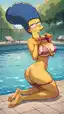 los simpsons porn - The Restlessness That Stayed Too Close - AI generated portrait image in 1080x1920 resolution by @anon