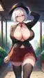 prison school jav porn - A Shiver That Waited in the Dark - AI generated portrait image in 1080x1920 resolution by @anon