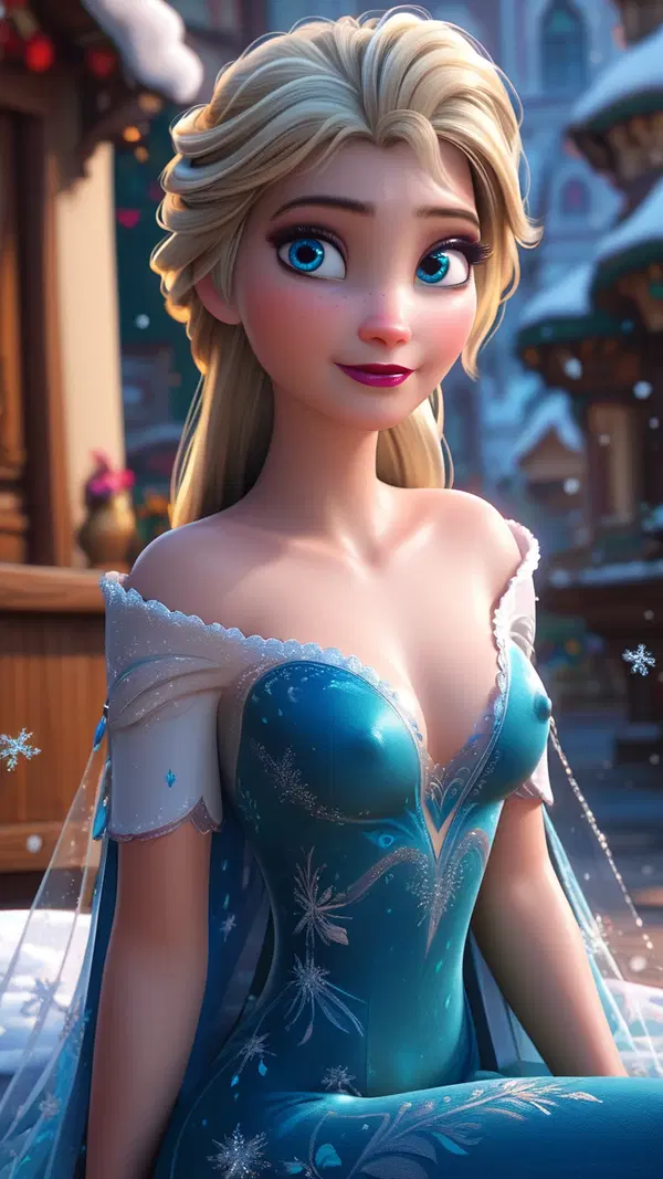 frozen anna ai porn - A Thirst That Made the Night Lean Closer - AI generated portrait image in 1080x1920 resolution by @anon
