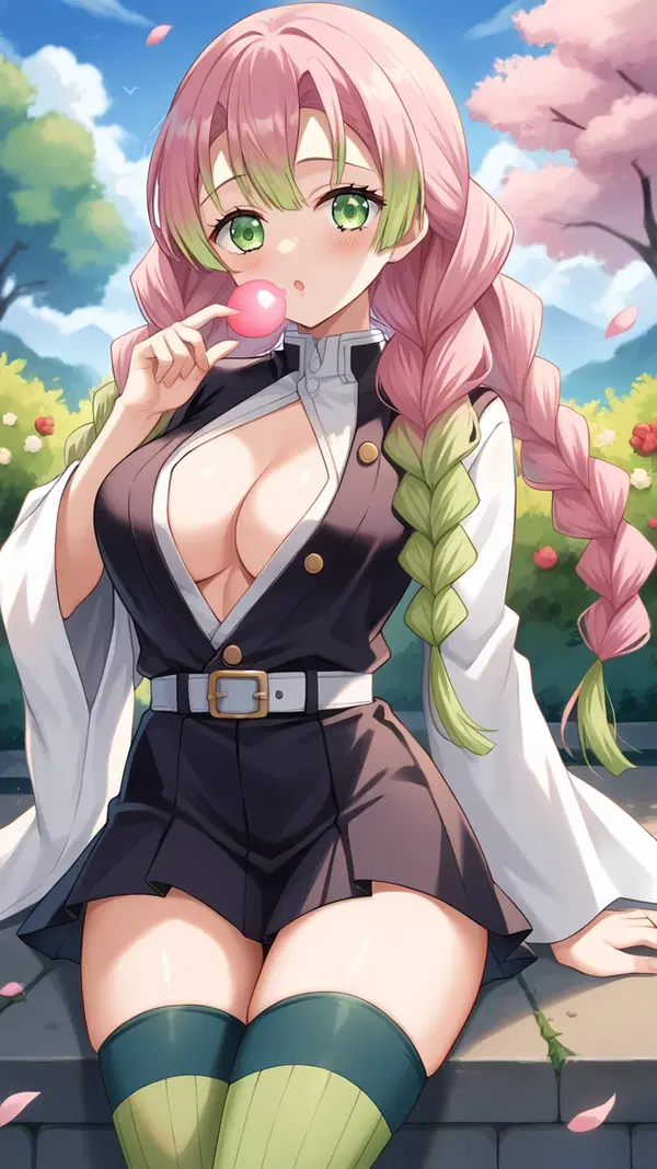 mitsuri gif sex - Burning Quiet in the Middle of the Night - AI generated portrait image in 1080x1920 resolution by @anon