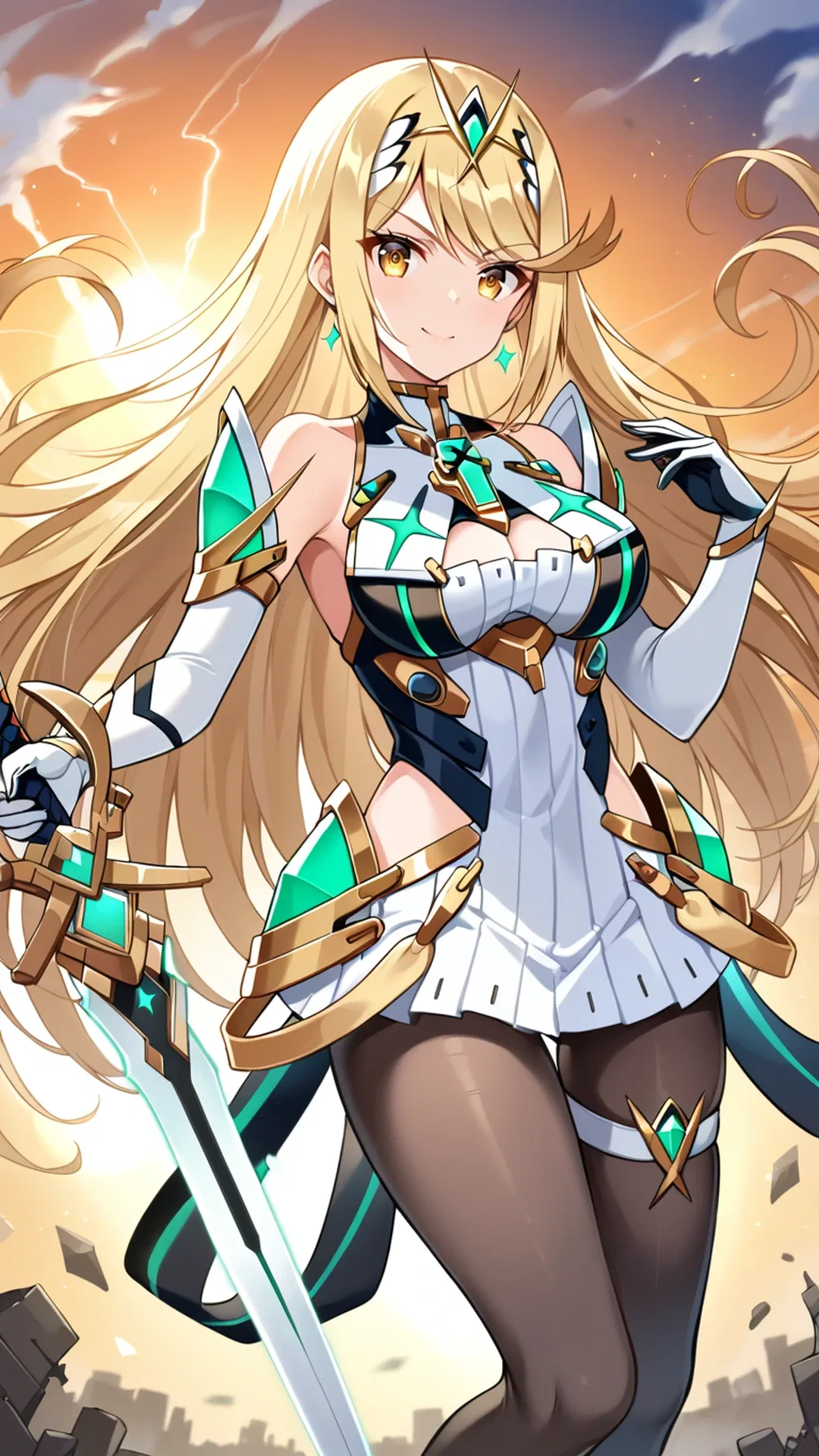 mythra fanart - The Desire That Finally Won