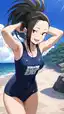 futa momo mha - The Tremor Beneath the Silence - AI generated portrait image in 1080x1920 resolution by @anon