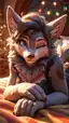 ai furry girl - The Beautiful Trouble of Fire - AI generated portrait image in 1080x1920 resolution by @anon