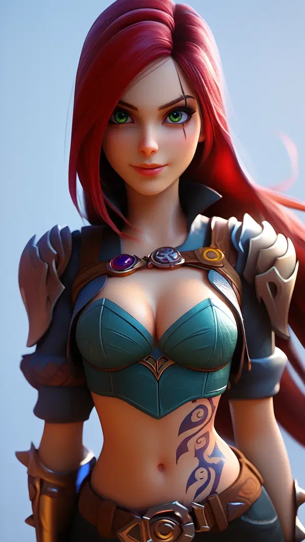 lol katarina r34 - The Flame That Made Its Own Rules - AI generated portrait image in 1080x1920 resolution by @anon
