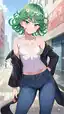 tatsumaki cosplay r34 - A Flame That Took the Long Way Back - AI generated portrait image in 1080x1920 resolution by @anon