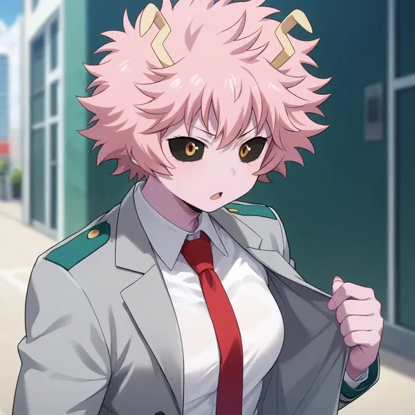 mina ashido dakimakura - My Trace in the Darkest Hour - AI generated square image in 1080x1080 resolution by @anon