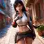 tifa lockhart advent children - The Gravity That Stayed Where It Should Not - AI generated square image in 1080x1080 resolution by @anon