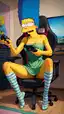 the simpsons porn bart and lisa - Desire That Starts a Fire Every Time - AI generated portrait image in 1080x1920 resolution by @anon