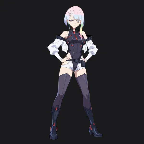cyberpunk: mercenários lucy - Every Fever That Found the Dark - AI generated square image in 1080x1080 resolution by @anon