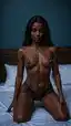 ebony big dick shemale - The Fire That Learned to Sound Like Fate - AI generated portrait image in 1080x1920 resolution by @anon