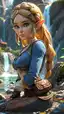naked zelda - A Darkness That Cut Through Silence - AI generated portrait image in 1080x1920 resolution by Anonymous Creator