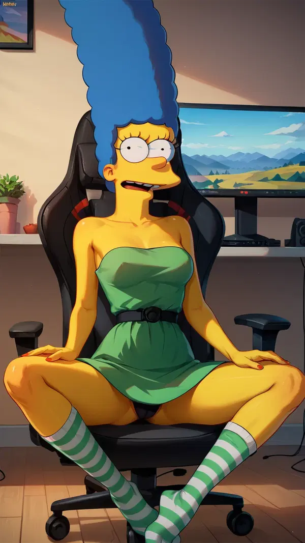 hentai simpsons hq - An Undertow That Pulled Me Under - AI generated portrait image in 1080x1920 resolution by @anon