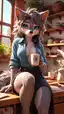 ai furry pron - A Restlessness That Turned Into Weather - AI generated portrait image in 1080x1920 resolution by @anon