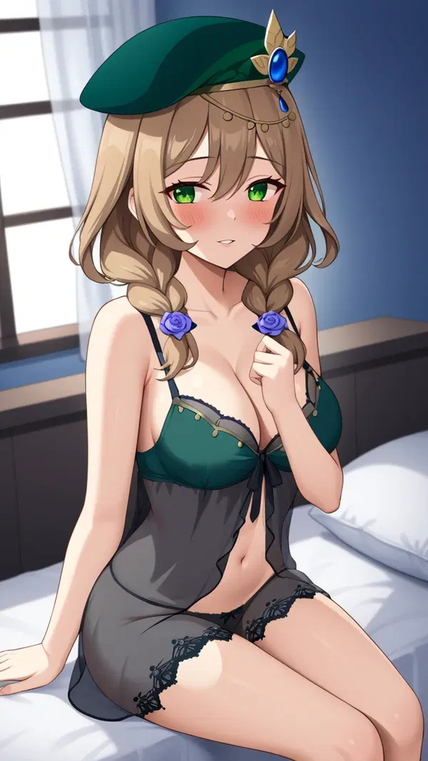 genshin impact porn 34 - A Silence That Felt Like Falling - AI generated portrait image in 1080x1920 resolution by @anon