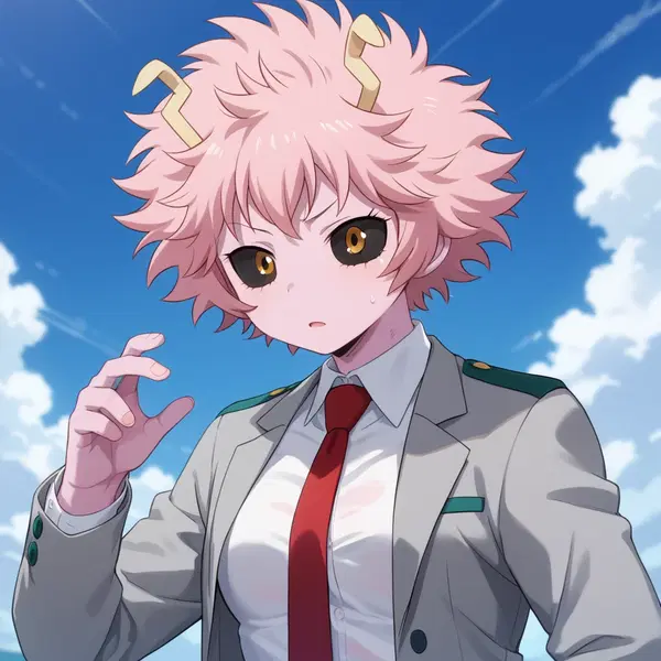 mina ashido nude gif - The Secret Shape of Devotion - AI generated square image in 1080x1080 resolution by @anon