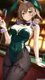 genshin impact mona r34 - The Static That Taught the Dark to Answer - AI generated portrait image in 1080x1920 resolution by @anon
