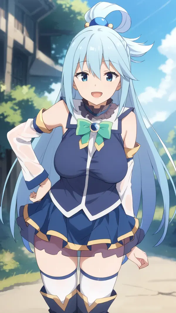 konosuba hentai game apk - A Temptation That Rose Without Permission - AI generated portrait image in 1080x1920 resolution by @anon